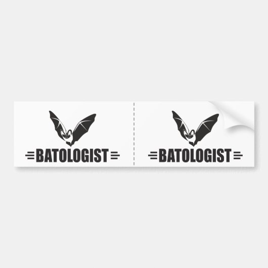Humoureus Bat Bumpersticker (Voorkant)