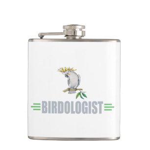 Humoureus Bird Lover's Cockatiel Heupfles
