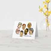 Humoureus Birthday Party zonder Cake Kaart (Gele Bloem)