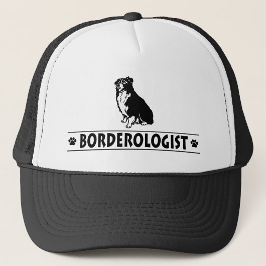 Humoureus Border Collie Trucker Pet (Voorkant)