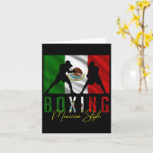 Humoureus Boxing Mexican Sparring Kickboxing Kickb Kaart (Gele Bloem)