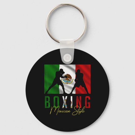 Humoureus Boxing Mexican Sparring Kickboxing Kickb Sleutelhanger (Voorkant)