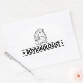 Humoureus Boykin Spaniel Ovale Sticker (Envelop)