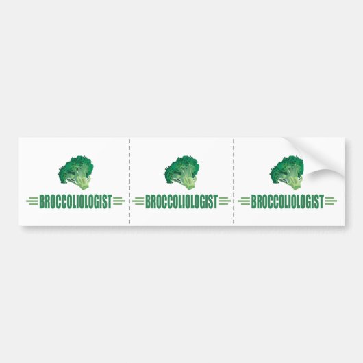 Humoureus Broccoli Bumpersticker (Voorkant)