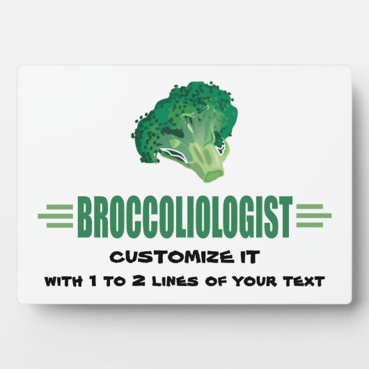 Humoureus Broccoli Fotoplaat (voorkant)