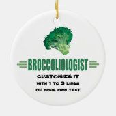 Humoureus Broccoli Keramisch Ornament (Achterkant)