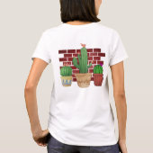 Humoureus Cactus Plant Manager - Aangepast T-shirt (Achterkant)