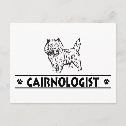 Humoureus Cairn Terrior Briefkaart (Voorkant)