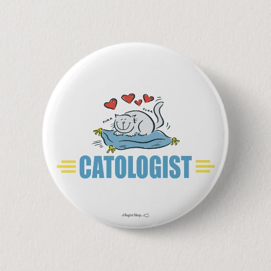 Humoureus Cat Lover Ronde Button 5,7 Cm (Voorkant)