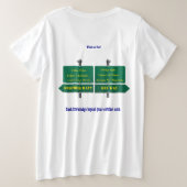 Humoureus Caudron Zone Grote Maat T-shirt (Design achterkant)