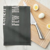 Humoureus Chalkboard Effect Kitchen Towel Theedoek (Quarter Fold)