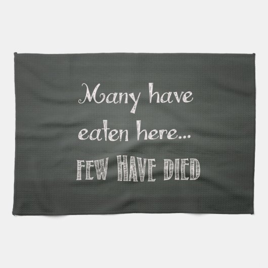 Humoureus Chalkboard Effect Kitchen Towel Theedoek (Horizontaal)