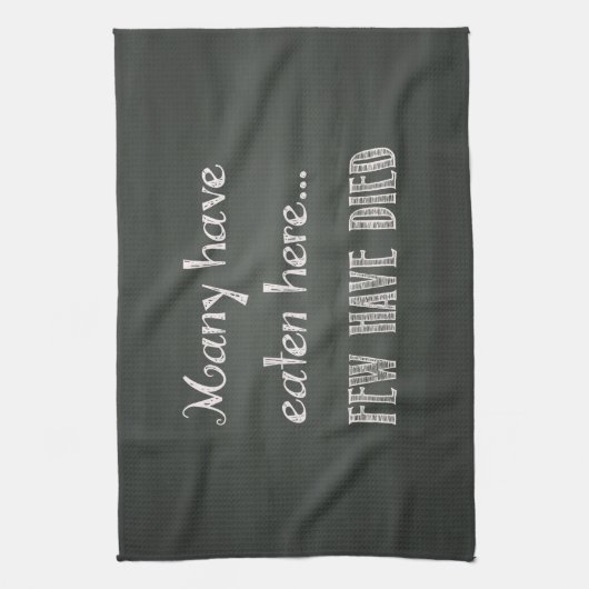 Humoureus Chalkboard Effect Kitchen Towel Theedoek (Verticaal)