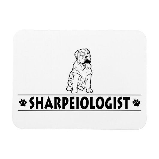 Humoureus Chinees Shar-Pei Magneet (Horizontaal)