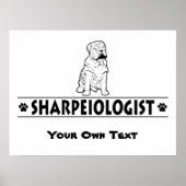 Humoureus Chinees Shar-Pei Poster (Voorkant)