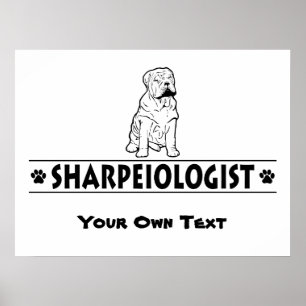 Humoureus Chinees Shar-Pei Poster