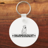 Humoureus Chinees Shar-Pei Sleutelhanger (Voorkant)