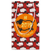 Humoureus Chinees varkensjaar 2019 Small Gift Bag Klein Cadeauzakje (Achterkant)