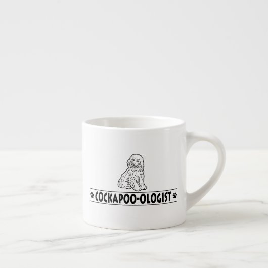 Humoureus Cockapoo Espresso Kop (Rechts)