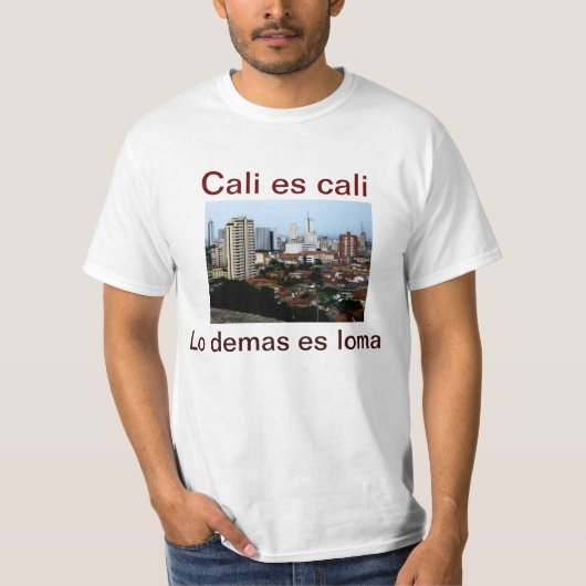 Humoureus Colombian Gezegde Mannen T Shirt (Voorkant)