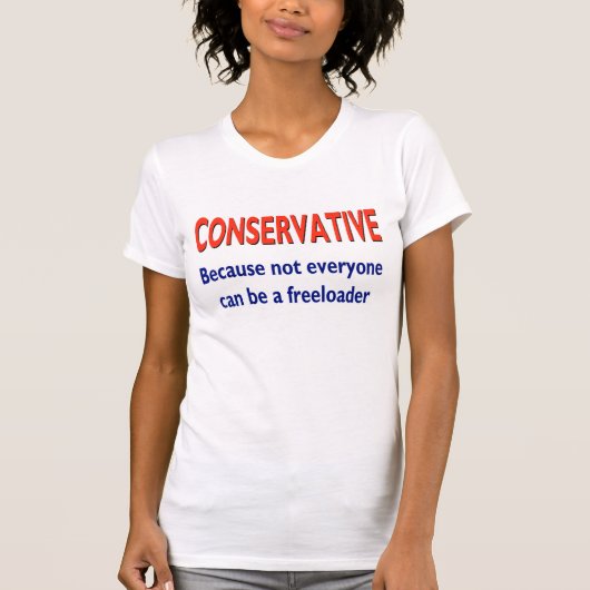 Humoureus conservatief Shirt (Voorkant)