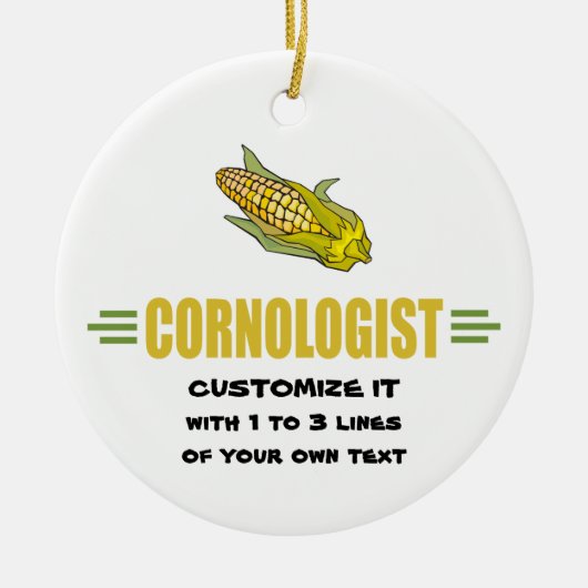 Humoureus Corn Lover Keramisch Ornament (Voorkant)