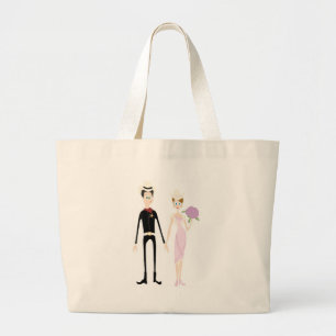 Humoureus country Weddenschap Couple Grote Tote Bag