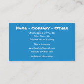 Humoureus cruiseschip visitekaartje (Achterkant)