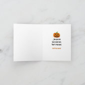 Humoureus denken aan Halloween Kaart (Binnen)