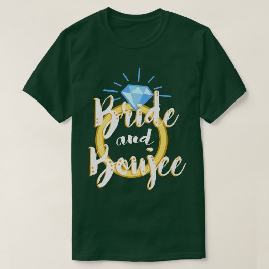 Humoureus Drink Bride Sarcastic Bridal Funny Wom T-shirt (Design voorkant)