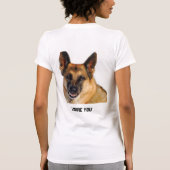 Humoureus en Funny German Shepherd T-shirt (Achterkant)