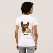 Humoureus en Funny German Shepherd T-shirt (Achterkant volledig)