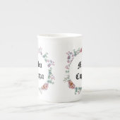 Humoureus Floral Katholiek Mea Cuppa Porselein Kop (Voorkant)