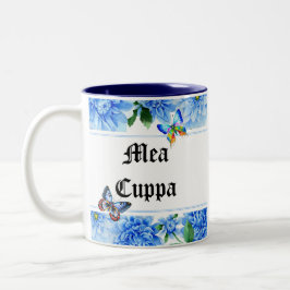 Humoureus Floral Katholiek Mea Cuppa Tweekleurige Koffiemok