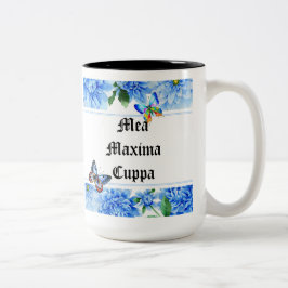 Humoureus Floral Katholiek Mea Cuppa Tweekleurige Koffiemok