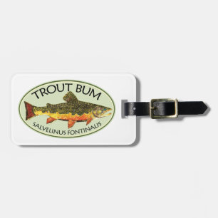 Humoureus forel Vist Bagagelabel