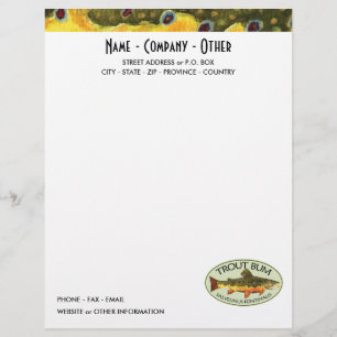 Humoureus forel Vist Gepersonaliseerd Briefhoofd