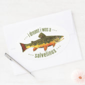 Humoureus forel Vist Ovale Sticker (Envelop)