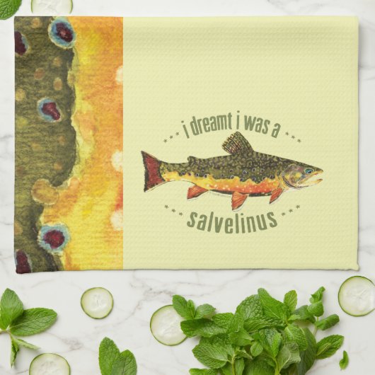 Humoureus forel Vist Theedoek (Gevouwen)