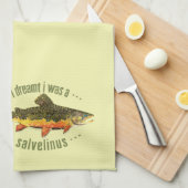 Humoureus forel Vist Theedoek (Quarter Fold)