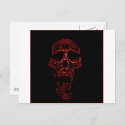 Humoureus Funny Skull Briefkaart (Voorkant / Achterkant)