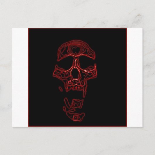 Humoureus Funny Skull Briefkaart (Voorkant)