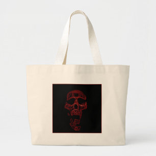 Humoureus Funny Skull Grote Tote Bag