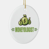 Humoureus geld keramisch ornament (Rechts)