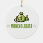 Humoureus geld keramisch ornament (Voorkant)