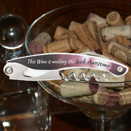 Humoureus glam Wijn die me Geweldige Roos laat zie Kurkentrekker