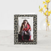 Humoureus Gone Crazy tussen normale groeten Kaart (Gele Bloem)