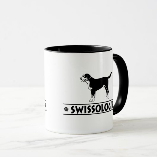 Humoureus Greater Swiss Mountain Dog Mok (Voorkant rechts)