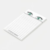 Humoureus Green Eyes Black met led Post-it® Notes (Schuin)