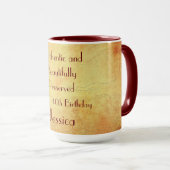 Humoureus Happy 40th Birthday Mok (Voorkant rechts)